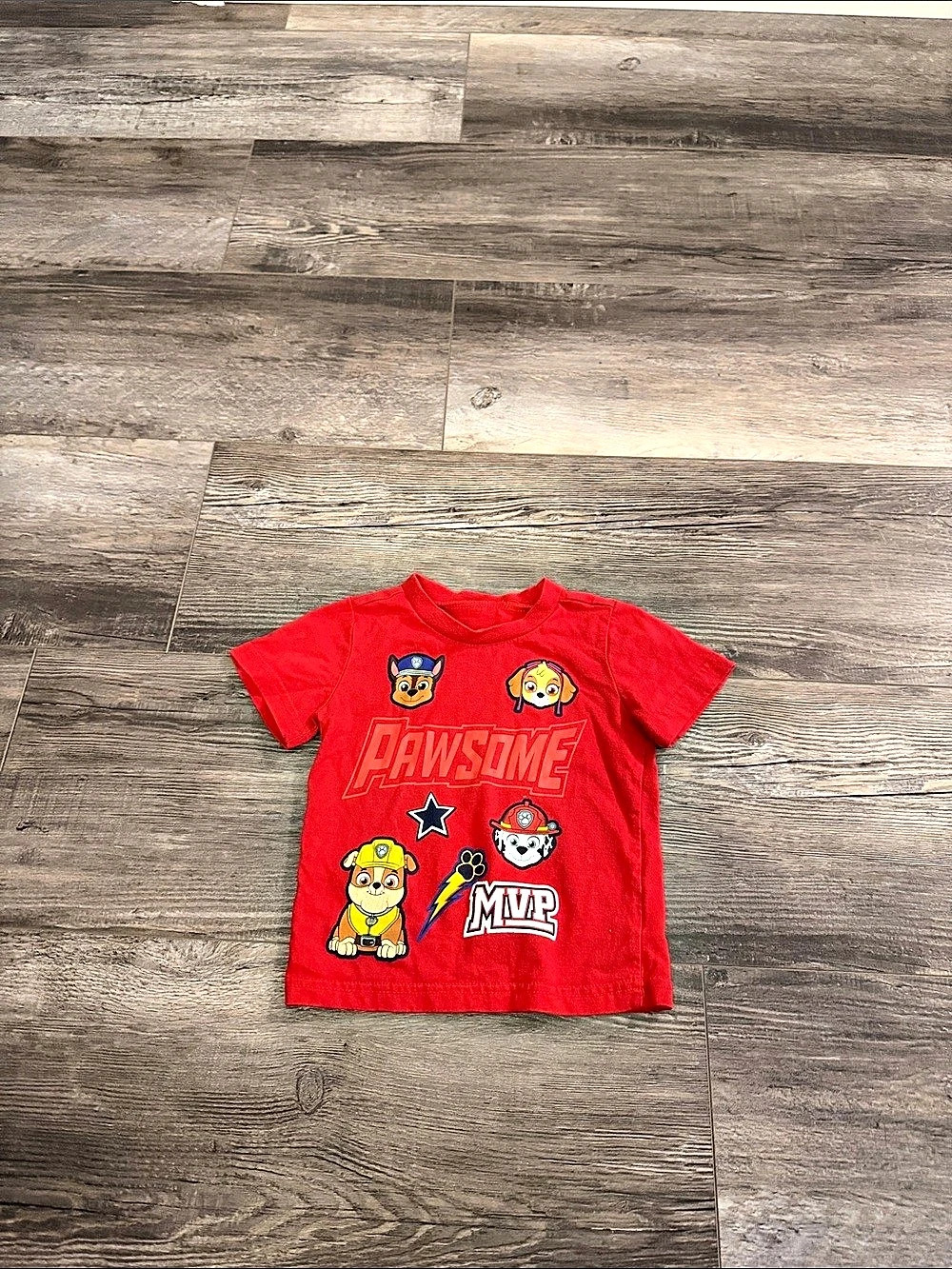 Nickelodeon Paw Patrol Boys Graphic Tee in Red Size 2T Like New